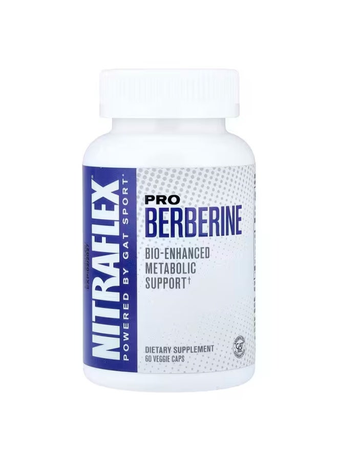GAT SPORT GAT, Nitraflex, Pro Berberine, 60 Veggie Caps - Image 1